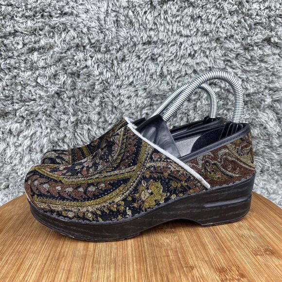 Dansko Vegan Paisley Tapestry Velvet Clogs EUR 37 Women's 7 - Picture 2 of 10